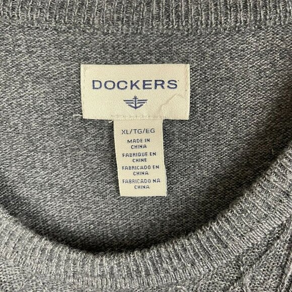 Dockers Men Long Sleeve Pullover Crew Neck Knit Sweater Size XL - Picture 3 of 6